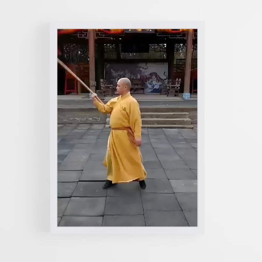 Poster Le Sage de Shaolin – affiche Kung Fu (vue 3)